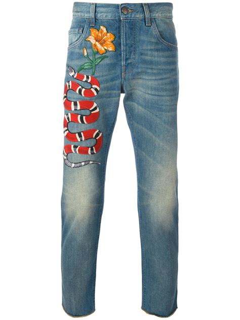 mens gucci snake floral pant|Gucci handbags sale.